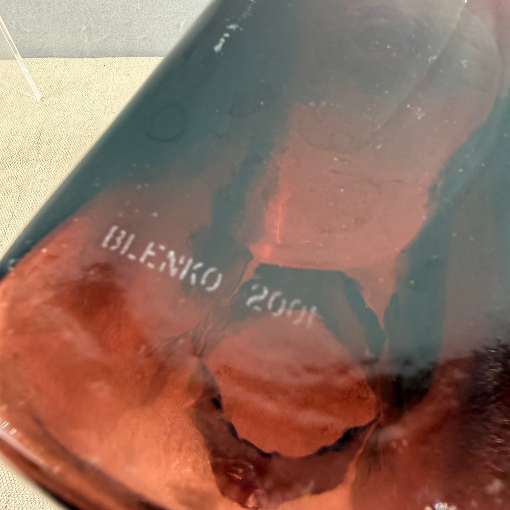 Blenko 384 Water Bottle Amethyst Glass Double Spout Water Pitcher - Picture 2 of 8